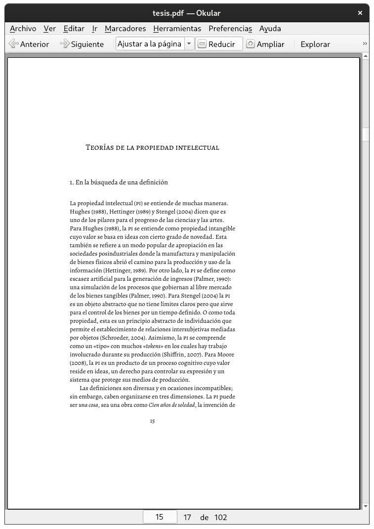 The research in its PDF output; I don't like justified text, it's bad for your eyes.